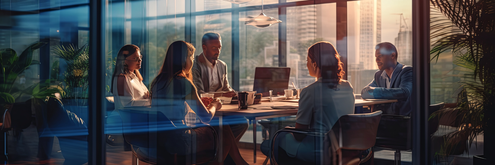 People standing together in an office