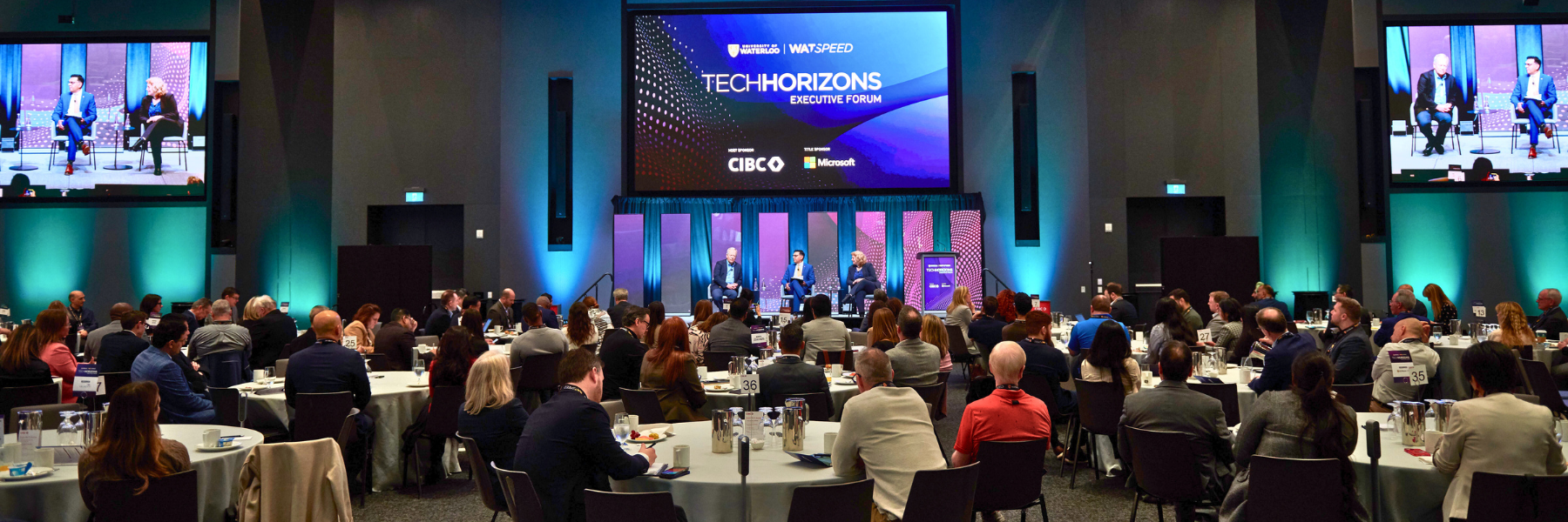 A panel discussion at the tech horizons executive forum