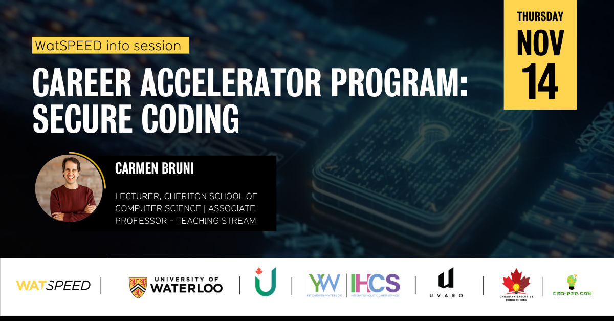 Career Accelerator Program | Secure Coding | Info Session | November 14 ...