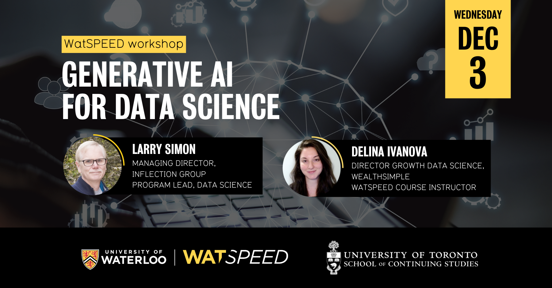 generative ai for data science webinar banner
